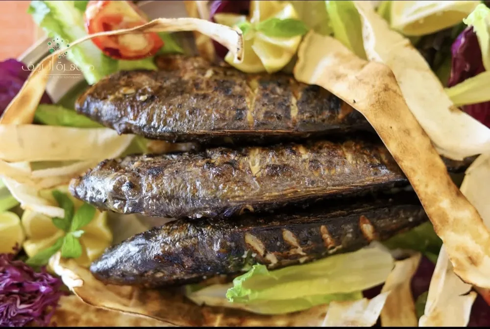 سمك بزري مشوي